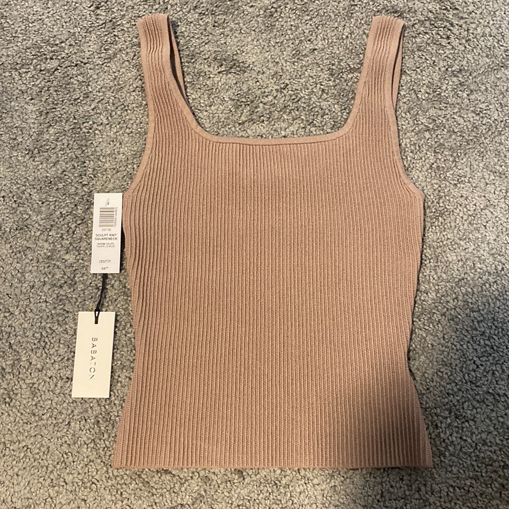 ARITZIA | BNWT Babaton Sculpt Knit Squareneck Tank